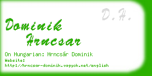 dominik hrncsar business card